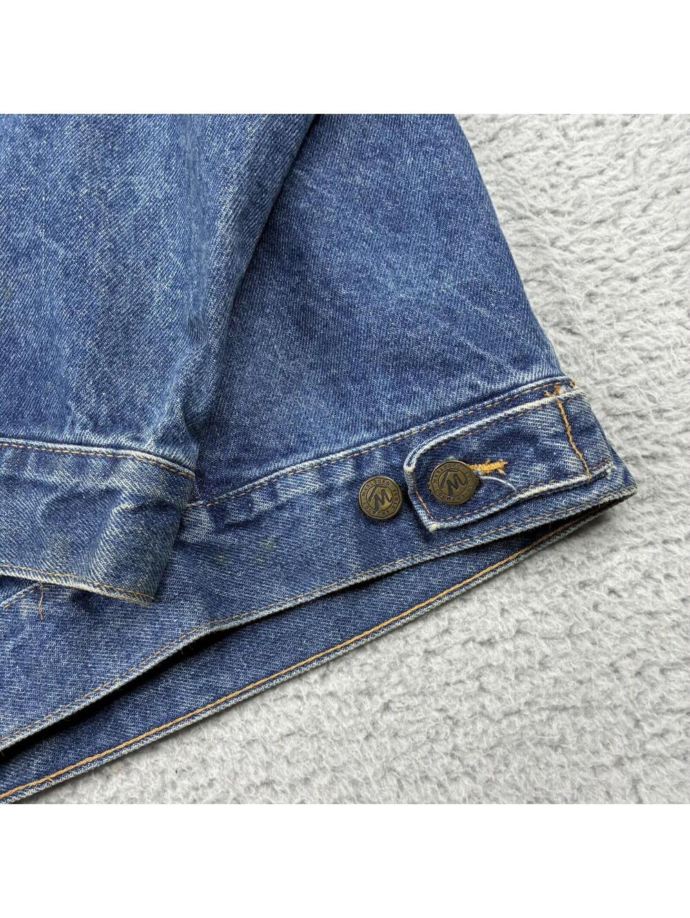 Vintage Marlboro Country Store Denim Trucker Jacket Mens XL 90s Tobacco Promo - Picture 12 of 15